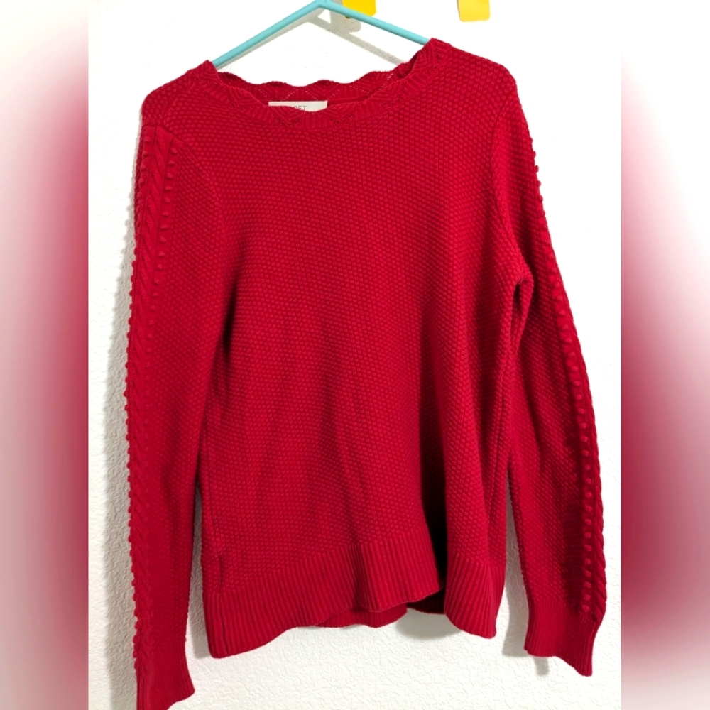 LOFT red sweater size M.
